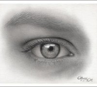 Augen zeichnen – ein Auge einer Frau zeichnen – Faith Te