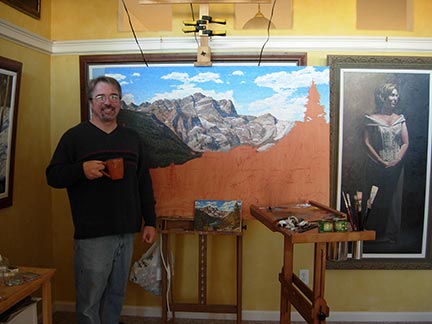 Berge malen und Felsen malen mit Ölfarben von Mike Callahan