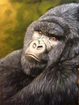 Wie malt man Fell Schritt-für-Schitt Erklärung von Jason Morgan am Beispiel eines Gorillas