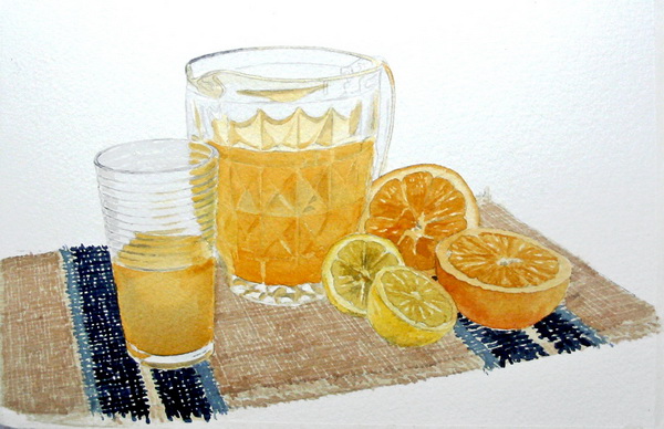 Glas malen mit Aquarellfarben, Gläser malen- John Fisher