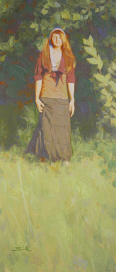 Menschen malen mit Ölfarben - Portrait einer Frau - Dan Schultz