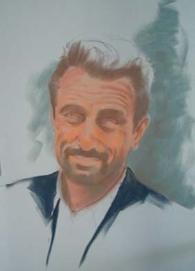 Portrait von Robert de Niro mit Pastellkreide – Gerard Mineo