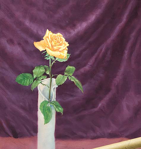 Rosen malen-Blüten realistisch malen mit Ölfarben-Demonstration-Philip Howe