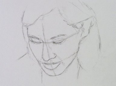 Proportionen im Gesicht - Portrait zeichnen - Claudia Sottner