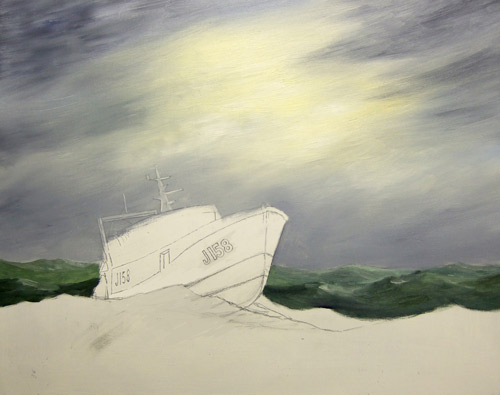 Ein Schiff malen ,Boot malen mit Ölfarben Anleitung Marinemalerei