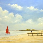 Acryl Malanleitung Strand und Meer mit Segelbooten – Cameron Weller