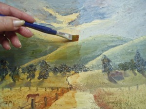 Geheimnisse der Malerei- Nebel,Staub und Sonnenstrahlen malen- Anleitung von Julie Duell