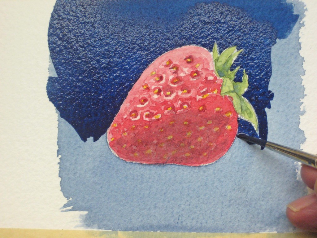 Erdbeeren malen