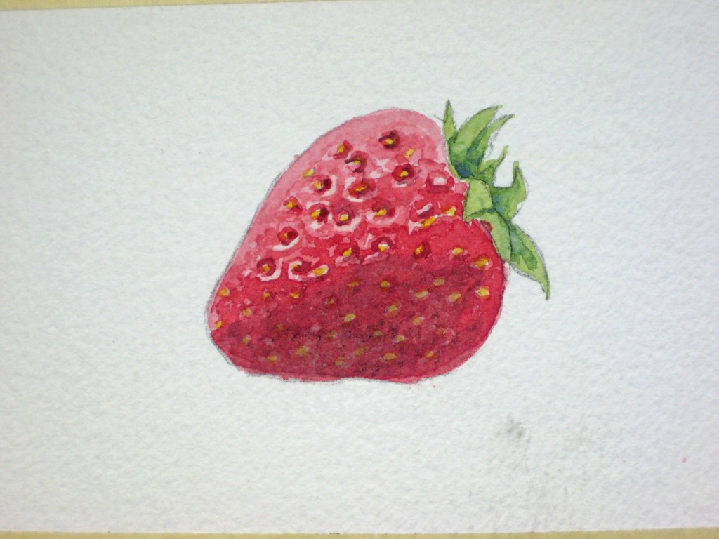 Erdbeeren malen