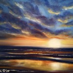 Sonnenuntergang mit Ölfarben malen Anleitung von Gina de Gorna