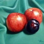 Malen mit Ölfarben, Realistisch Früchte malen, Stillleben in  Altmeisterlicher Maltechnik mit Untermalung und Lasuren
